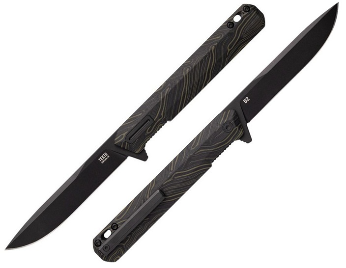 (image for) Tekto F2 Bravo Flipper Folding Knife, D2 Steel, G10, TKTF2GMXBK1