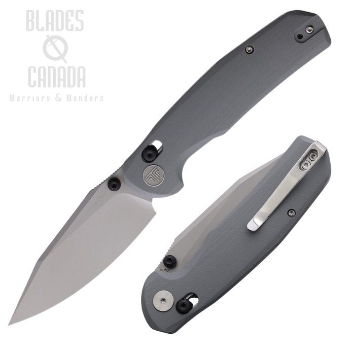 Trivisa Hornet Axis Lock Folding Knife, 14C28N Stonewash, G10 Gray, TVJM01GG14 Trivisa Hornet Axis Lock Folding Knife, 14C28N Stonewash, G10 Gray, TVJM01GG14