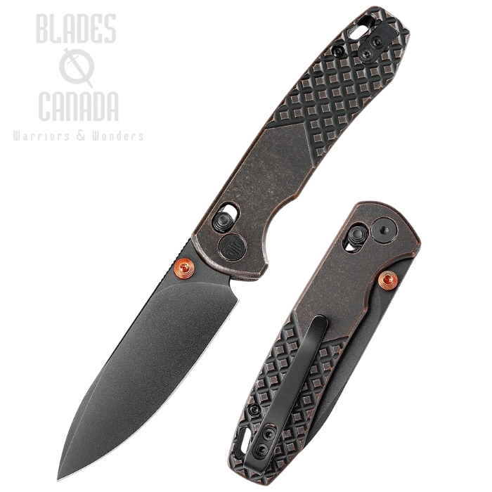 Trivisa Dragonfly Axis Lock Folding Knife, 14C28N Black, Copper Blackwash, TVJM03CU14