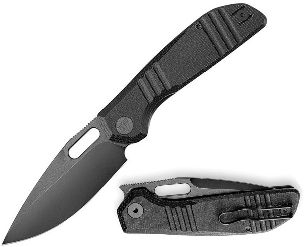 (image for) Trivisa Gecko Folding Knife, 14C28N Sandvik Steel, Micarta, TVJM04BM14