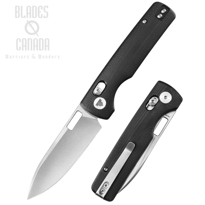 Trivisa Sabretooth Axis Lock Folding Knife, 14C28N SW, G10 Black, TVTY29BG14