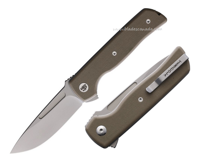 Terzuola ATCF Lite Flipper Folding Knife, Nitro-V SW, G10 Tan, FF010TS