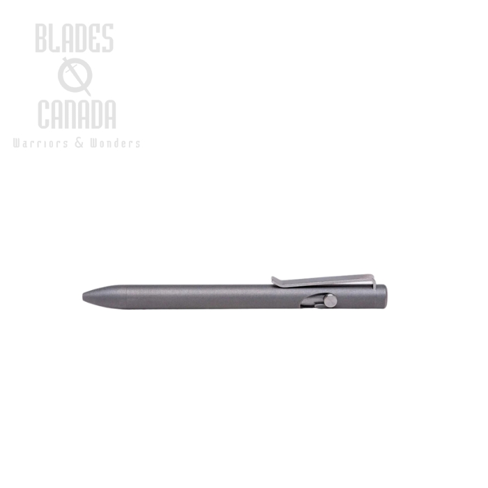 Tactile Turn Bolt Action Pen Short - Titanium Stonewash