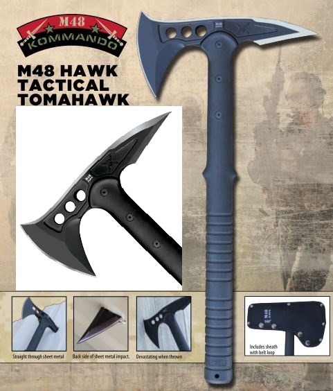 UC M48 Tactical Tomahawk Axe, AUS 6, Nylon Sheath, UC2765