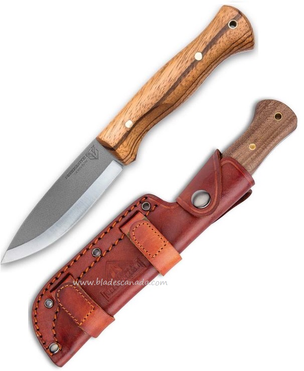 UC Bushcraft Explorer Fixed Blade Knife, 1095 Carbon, Leather Sheath, UC3249 - Click Image to Close