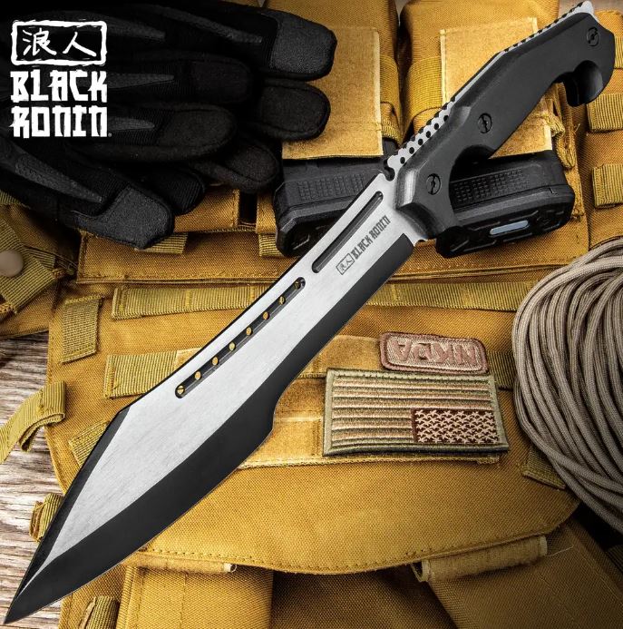 UC Black Ronin Stealth Machete, Nylon Sheath, UC3396