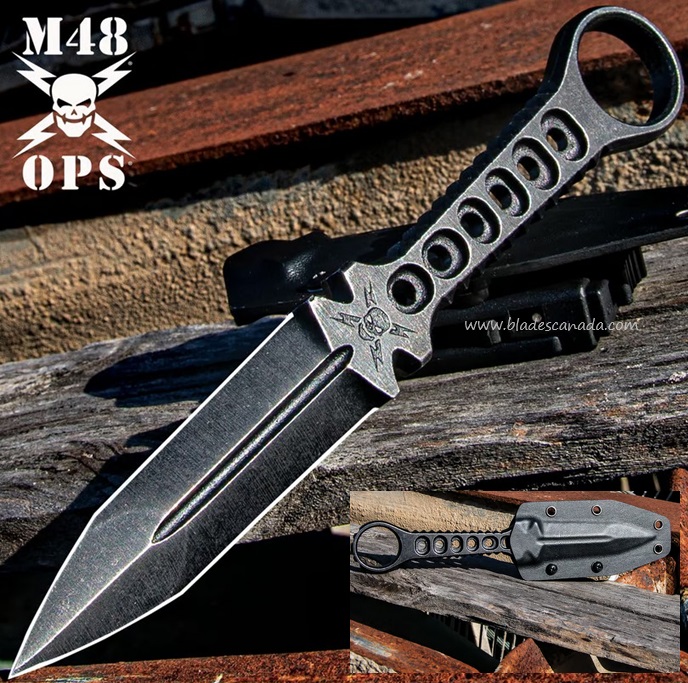 UC M48 Tanker Combat Dagger, Stainless, Kydex Sheath, UC3442