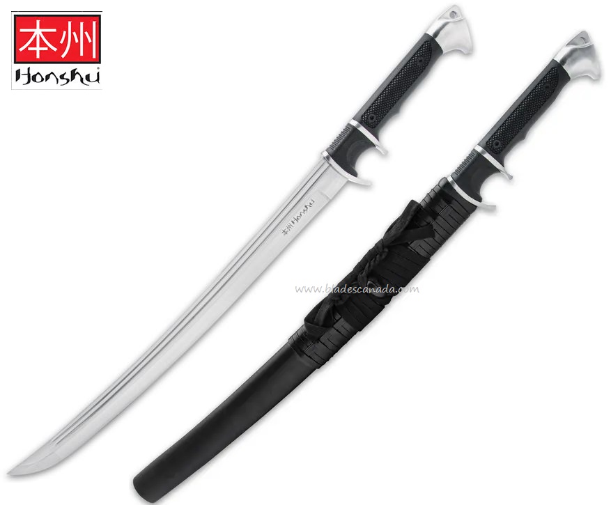 UC Honshu Sub-Hilt Wakizashi, 1060 Carbon Steel, with Scabbard, UC3474