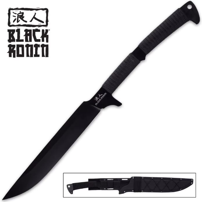 Black Ronin Black Tak-Kana Sword, w/Sheath, UC3477 - Click Image to Close