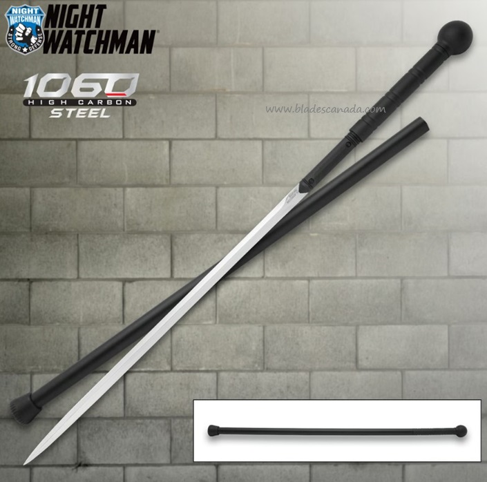 Night Watchman Cane, Carbon Steel Blade, UC3614