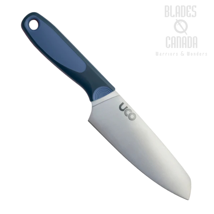 (image for) UCO Camp Chef Knife, 3CR13 Stainless 5.8", Polypropylene Ocean, F-K-KC7-OCEAN