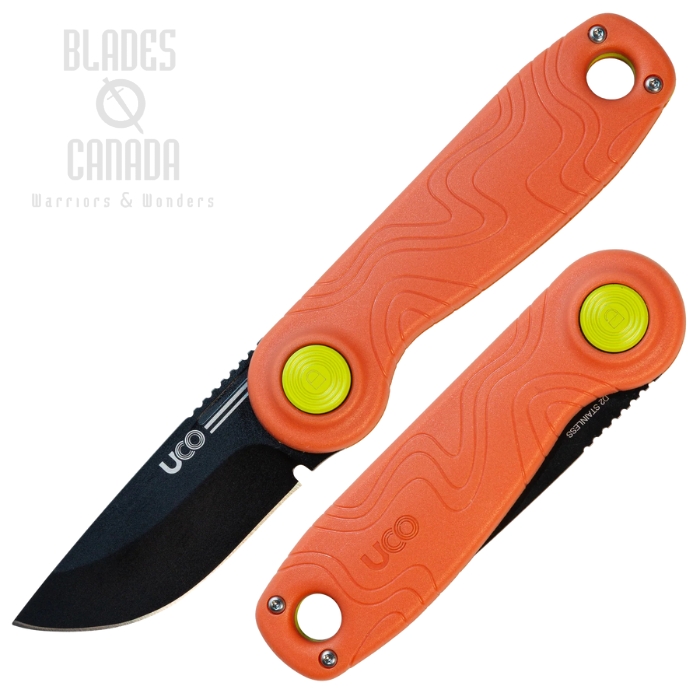 UCO Ingalls Slipjoint Folding Knife, D2 Black, Nylon Tiger, K-10500-TIGER