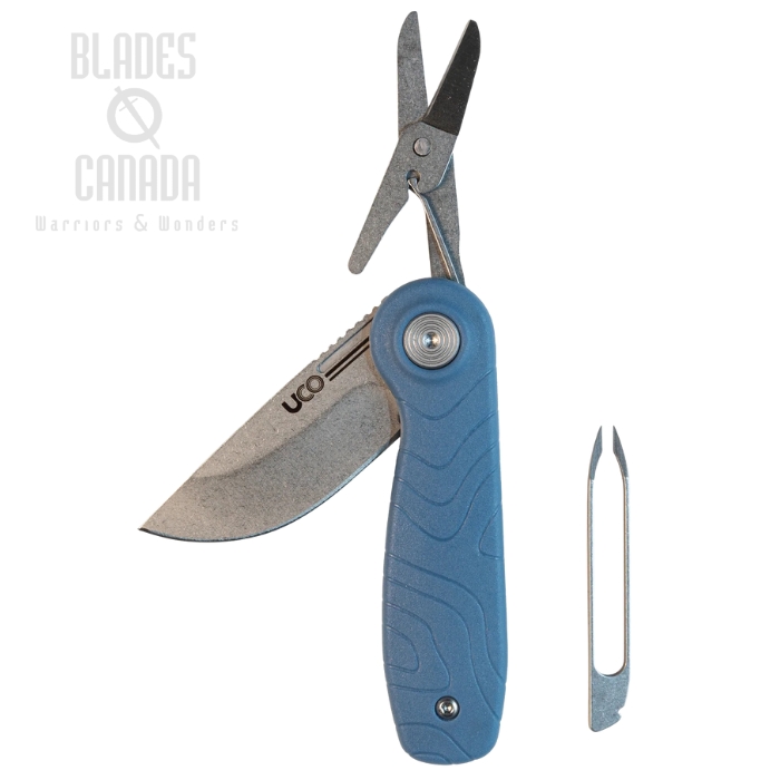 UCO Nason Slipjoint Folding Knife with Tools, D2 Steel, GRN Ocean, K-11500-OCEAN