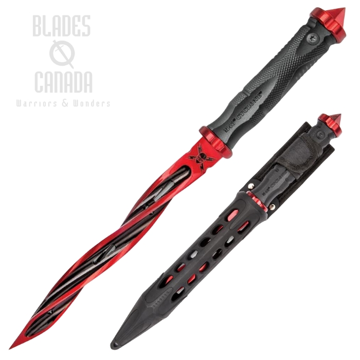 United Cutlery M48 Cyclone Dagger, Cardinal Sin Red, GFN Black, Vortec Sheath, UC3163RD