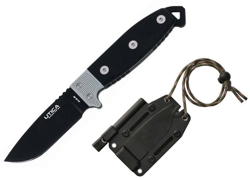 Utica Stealth III Black - Black Micarta S3