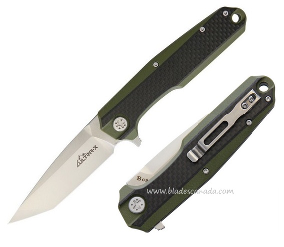 Ultra-X Boa D2 Satin - Olive G10/Carbon Fiber HK209B