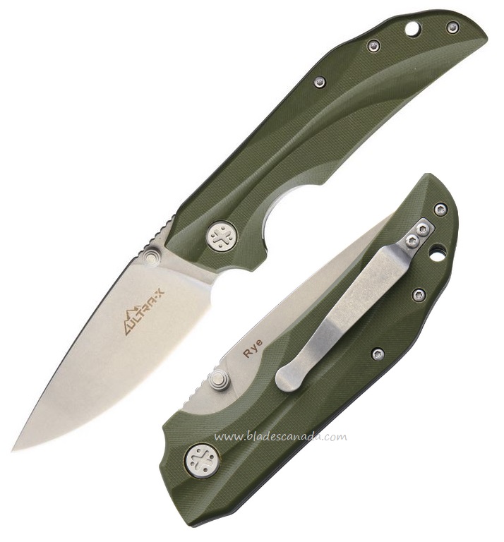 Ultra-X Rye 440C Stonewash - OD Green HK213G