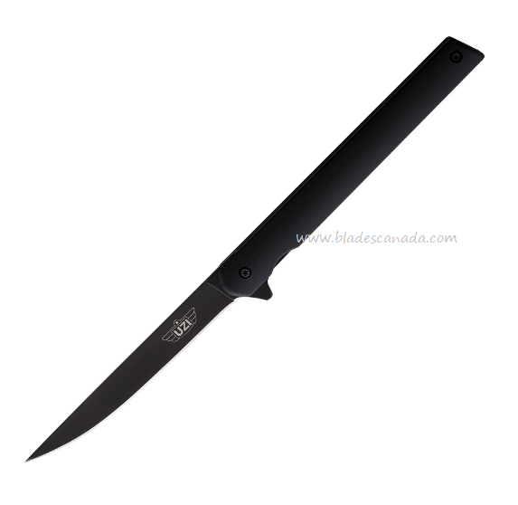 UZI Occam's Razor Flipper Framelock Knife, Stainless Black, G10 Black