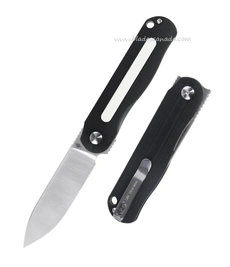 Kizer Lätt Vind Mini Flipper Folding Knife, N690, G10 Black, V3567N1