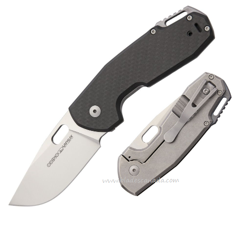 Viper Odino Framelock Folding Knife, N690 Satin, Carbon Fiber/Titanium Matte, 5916FC