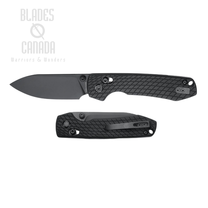 Vosteed Raccoon Folding Knife, Nitro-V Black, Aluminum Black, A0510
