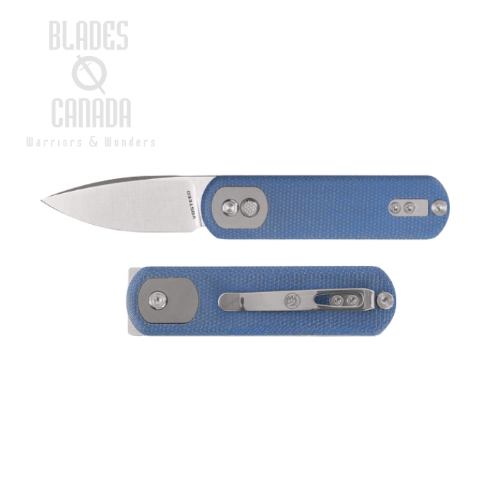 Vosteed Corgi Pup Trek Lock Folding Knife, 14C28N Drop Point, G10 Blue, A0717