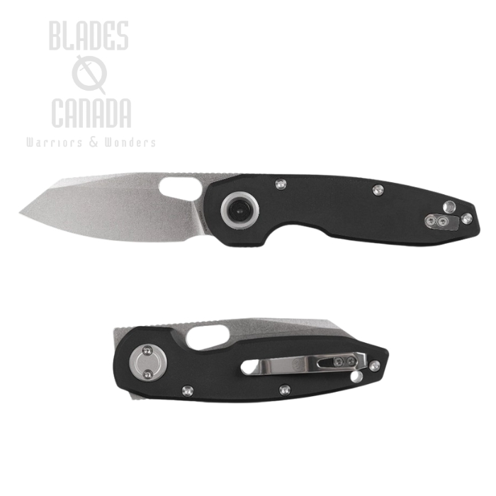 Vosteed Ankylo Vanchor Lock Flipper Folding Knife, 154CM SW, Aluminum Black, A1908
