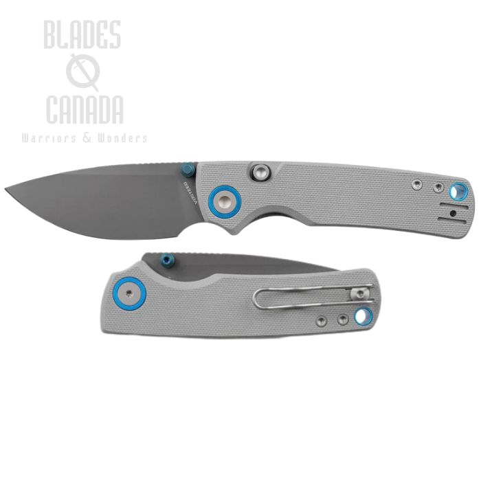 Vosteed Porcupine Folding Knife, 14C28N Destroyer Gray, G10 Gray, A2612