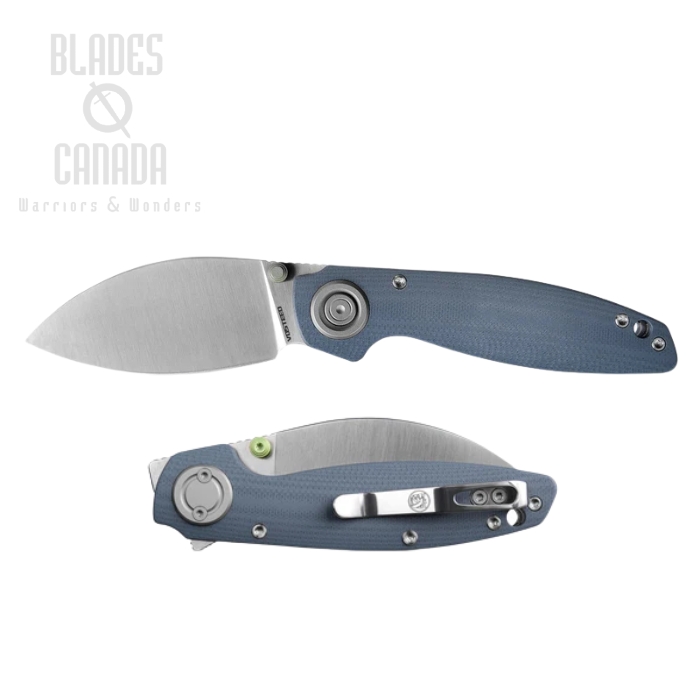 Vosteed Shilin Cutter Flipper Vanchor Lock Folding Knife, 154CM Satin, G10 Blue, A2809 Vosteed Shilin Cutter Flipper Vanchor Lock Folding Knife, 154CM Satin, G10 Blue, A2809