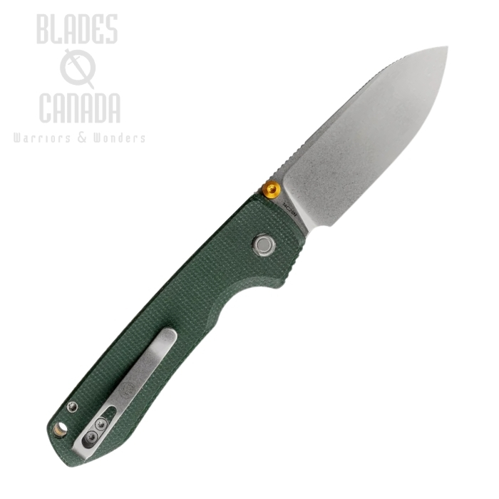 (image for) Vosteed Raccoon 2.0 Top Liner Lock Folding Knife, 14C28N, Micarta Green, A2904