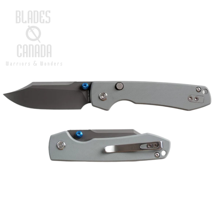 Vosteed Raccoon Folding Knife, 14C28N Destroyer Gray, G10 Gray, A2918