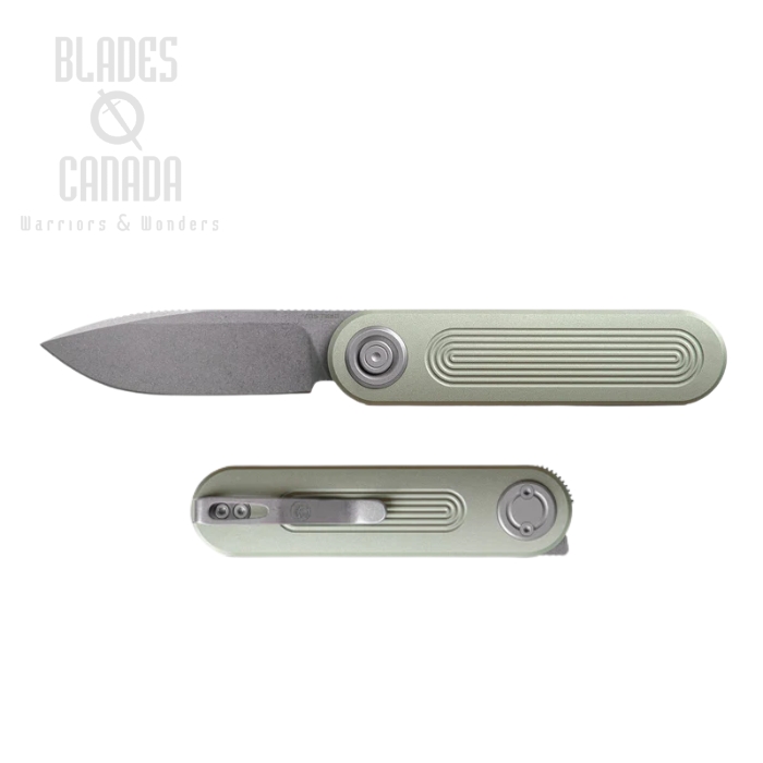 Vosteed Corgi V295 Front Flipper Vanchor Lock Knife, S35VN SW, Aluminum Pale Green, A3707 Vosteed Corgi V295 Front Flipper Vanchor Lock Knife, S35VN SW, Aluminum Pale Green, A3707