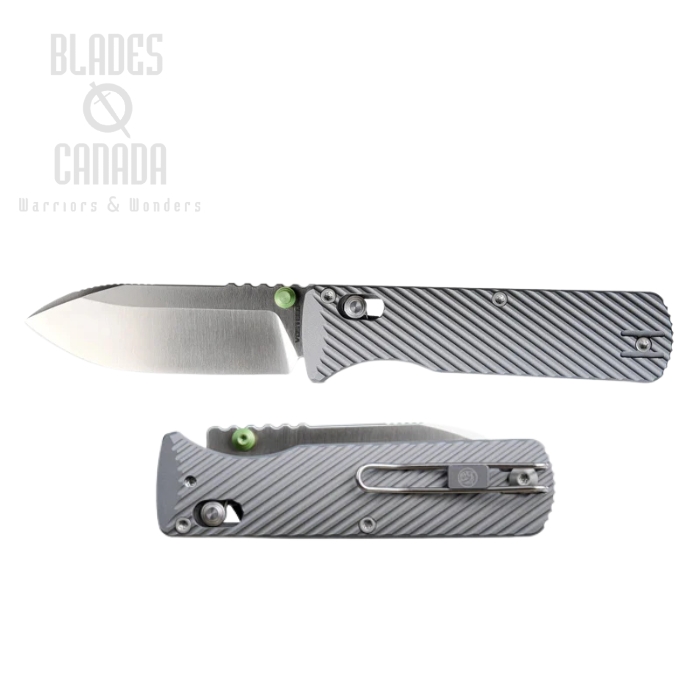 Vosteed Vombat Zulu Crossbar Lock Folding Knife, M390 Satin, Aluminum Gray, A4104 Vosteed Vombat Zulu Crossbar Lock Folding Knife, M390 Satin, Aluminum Gray, A4104