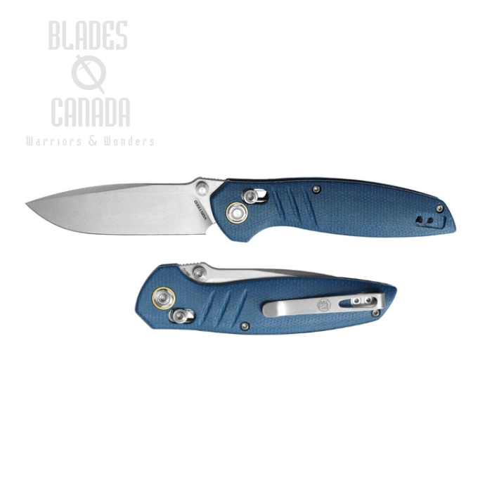 Vosteed Corsair Folding Knife, Nitro-V, Micarta Blue, CS29NWML