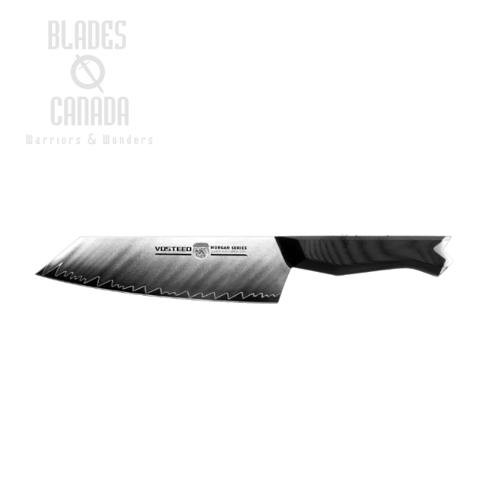 Vosteed Morgan Santoku Kitchen Knife, 9Cr18MoV, G10 Black, MGSA9C70