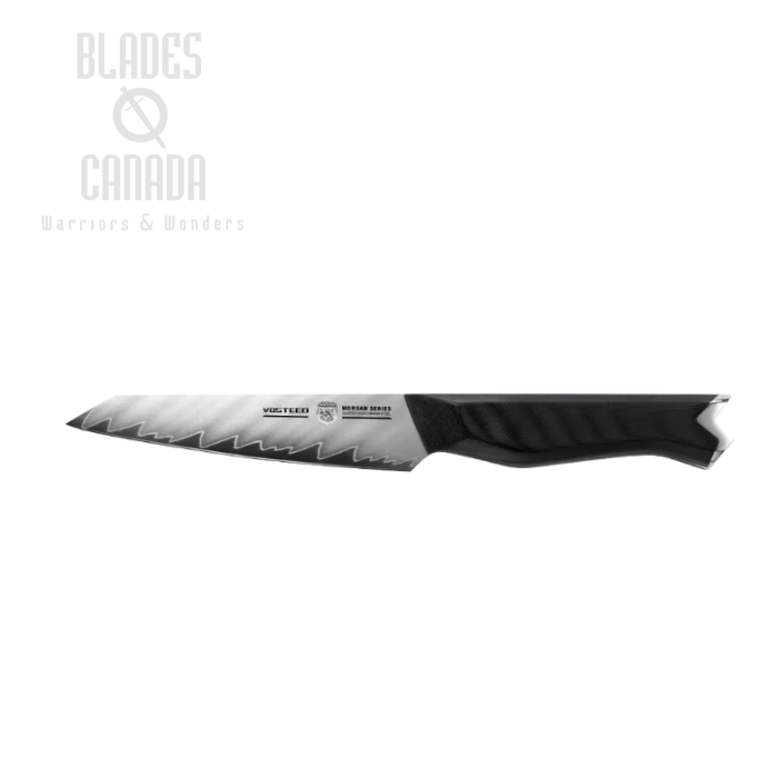 Vosteed Morgan Utility Knife, 5" Cr18MoV, G10 Black, MGUT9C50