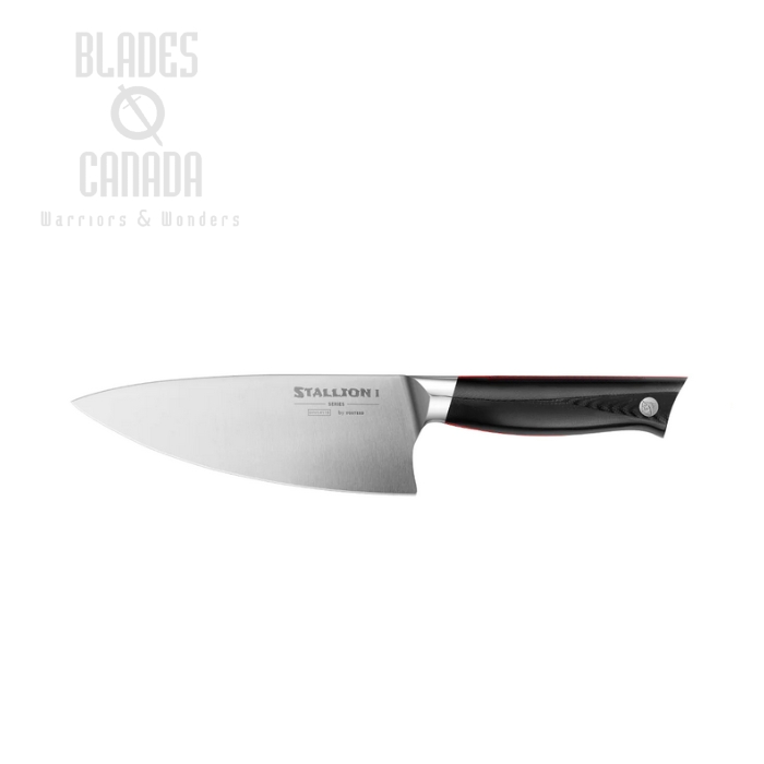 Vosteed Stallion I Chef's Knife, 6.5" 1.4116, G10 Black, SLCH4165