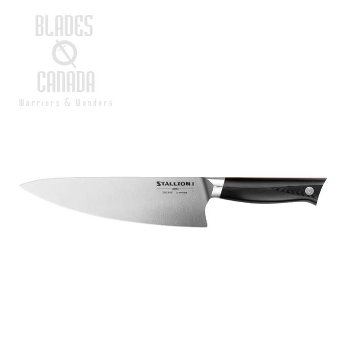 Vosteed Stallion I Chef's Knife, 8" 1.4116, G10 Black, SLCH4180