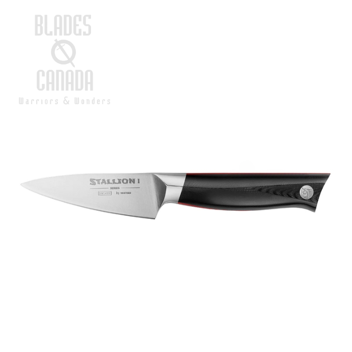 Vosteed Stallion I Pairing Knife, 3.5" 1.4116, G10 Black, SLPA4135