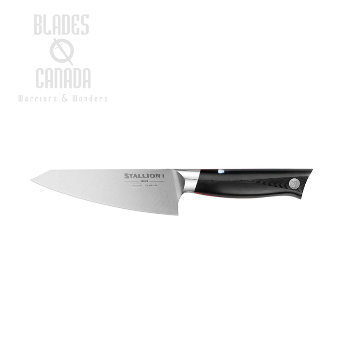 Vosteed Stallion Utility Kitchen Knife, 5" 1.4116, G10 Black, SLUK4150