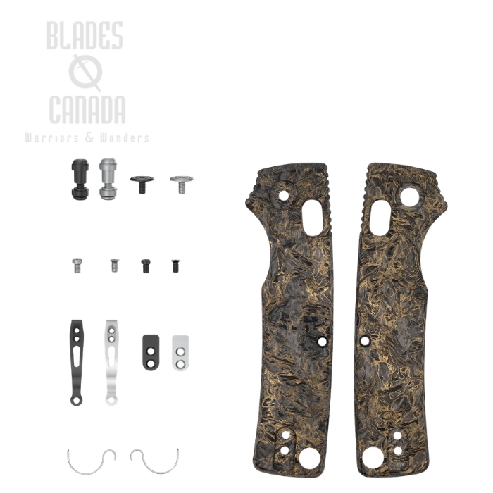 (image for) Vosteed Porcupine ModSwap Handle Scales Kit, Fatcarbon Dark Matter Gold, W0301