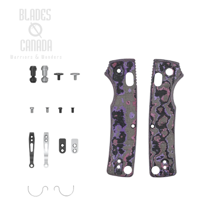 (image for) Vosteed Porcupine ModSwap Handle Scales Kit, Fatcarbon Purple Haze, W0302