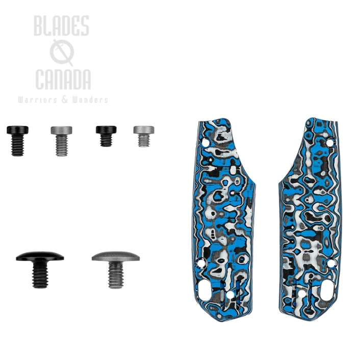 (image for) Vosteed Psyop 299 Handle Scales Kits, Carbon Fiber Blue, W0401