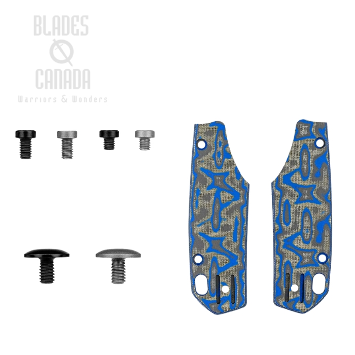 (image for) Vosteed Psyop 299 Handle Scales Kits, Micarta Blue Ocean, W0404