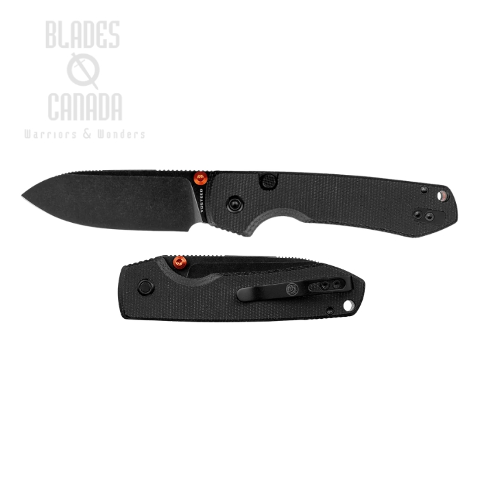 (image for) Vosteed Raccoon 2.0 Top Liner Lock Folding Knife, 14C28N Black, Micarta Black, A2902