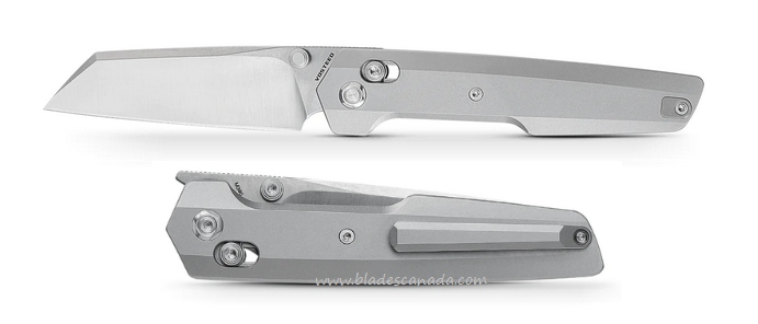 Vosteed Dachshund Folding Knife, M390 Satin, Titanium, A1202