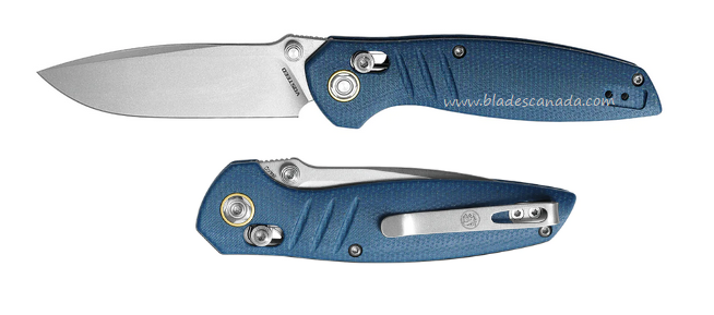 Vosteed Corsair Folding Knife, Nitro-V SW, Micarta Blue, CS29NWML
