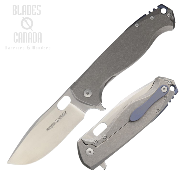 Viper Fortis Flipper Framelock Knife, M390 Satin, Titanium Stonewash, V5950TI