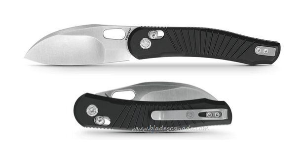 Vosteed Morel Folding Knife, N690, Aluminum Black, A1002