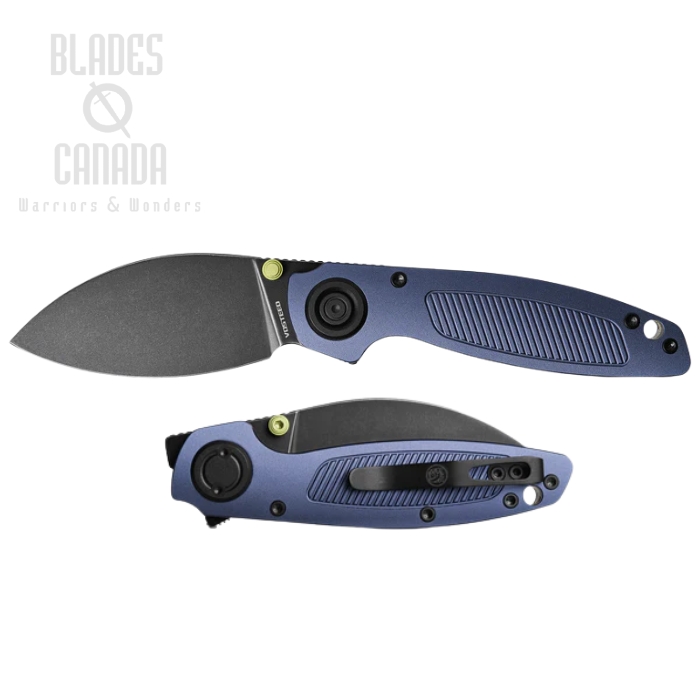 Vosteed Shilin Cutter Vanchor Lock Folding Knife, Elmax Black SW, Aluminum Purple, A2806